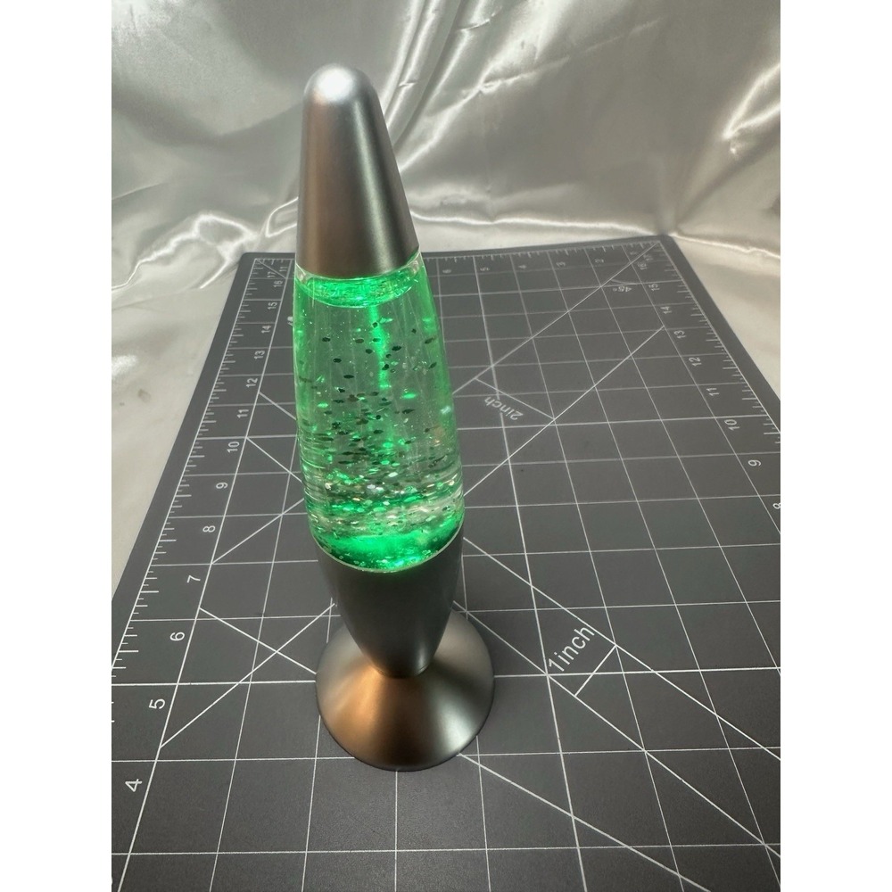 7.25" Battery Operated Shorty Glitter Lava Lamp Mini Color Changing Nostalgic - Picture 5 of 8